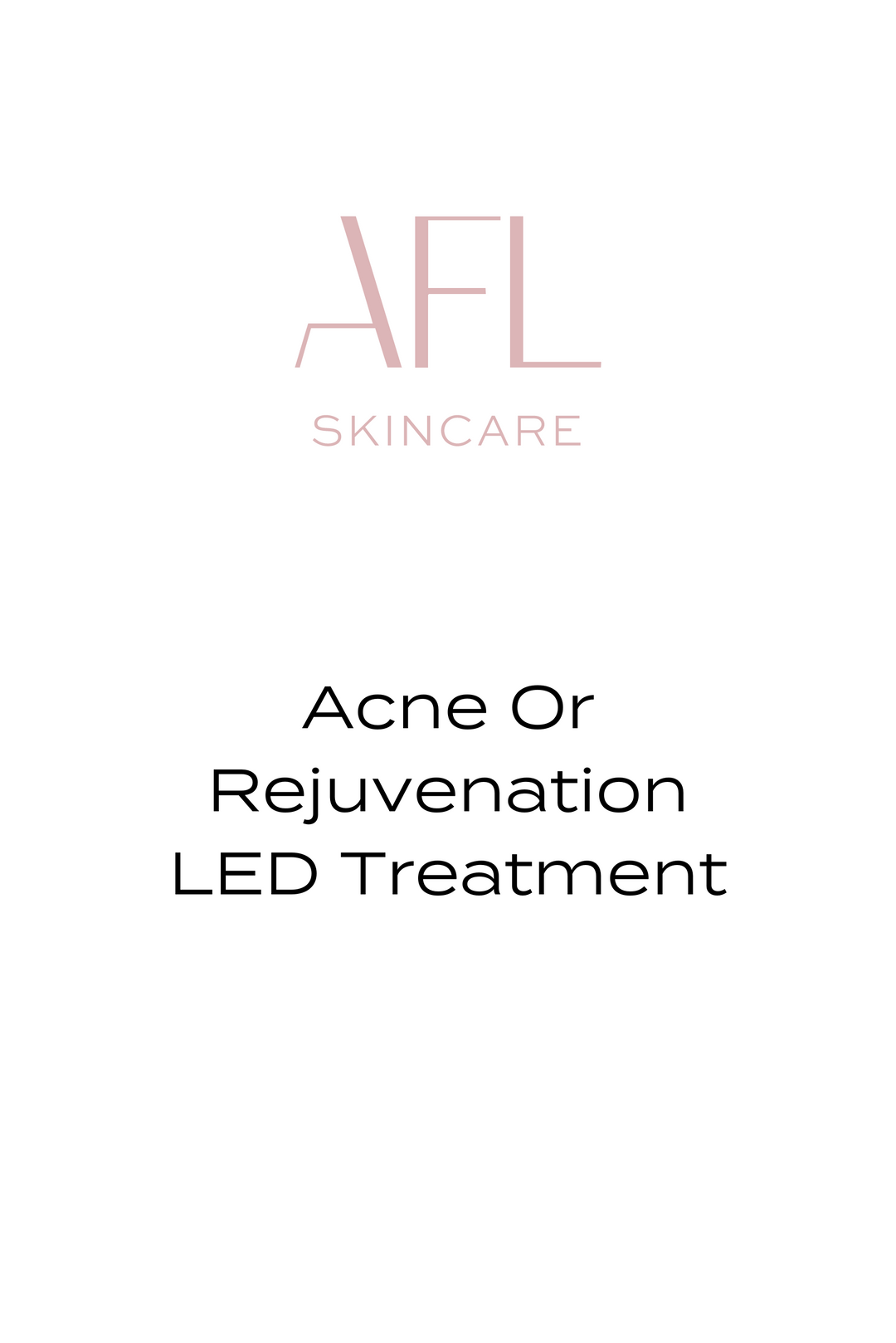 Acne or Rejuvenation LED Treatment